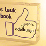 acrylaat blokje vind ons leuk op facebook