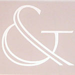 ampersand of en-teken als versiering in naamplaat