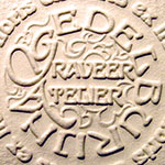 afdruk blinddruk stempel, preeg of relief papier